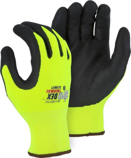 Sportex Cold Weather Nitrile Palm Glove with Hi-Viz Liner