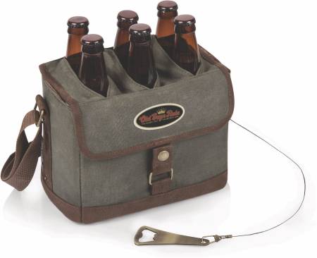 Picnic Time Beer Caddy Cooler Tote with Opener