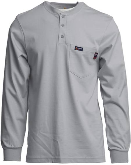 Lapco  FR Henley Tees | 7oz. 100% Cotton Jersey Knit