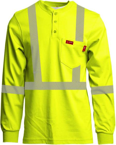 Lapco Hi-Viz Henleys | Inherent Blend | Class 2