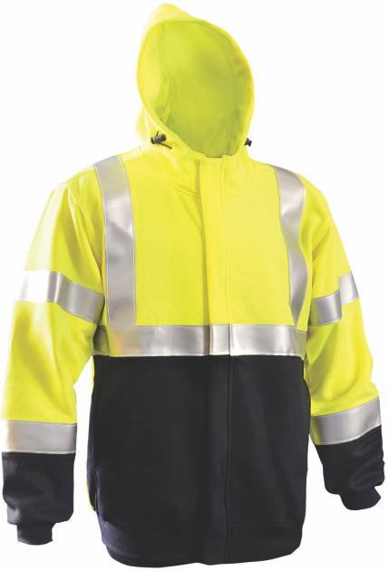 Occunomix Flame Resistant Full-Zip Navy Bottom Hoodie