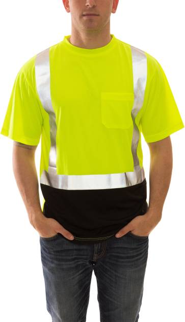 Sportex Job Sight Class 2 Black Front T-Shirt
